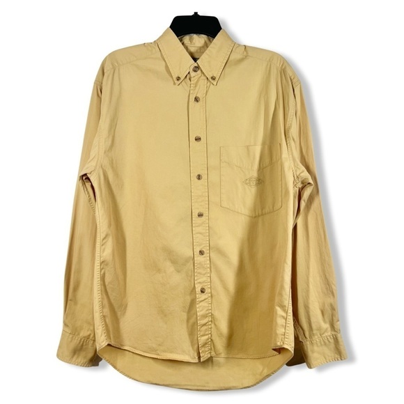 Vintage Levi's yellow button down shirt M - Picture 1 of 4